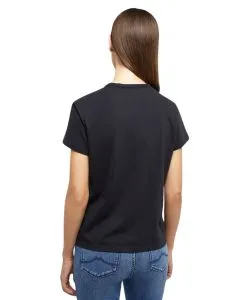 Mustang T-Shirt aus Baumwolle Ada in Schwarz