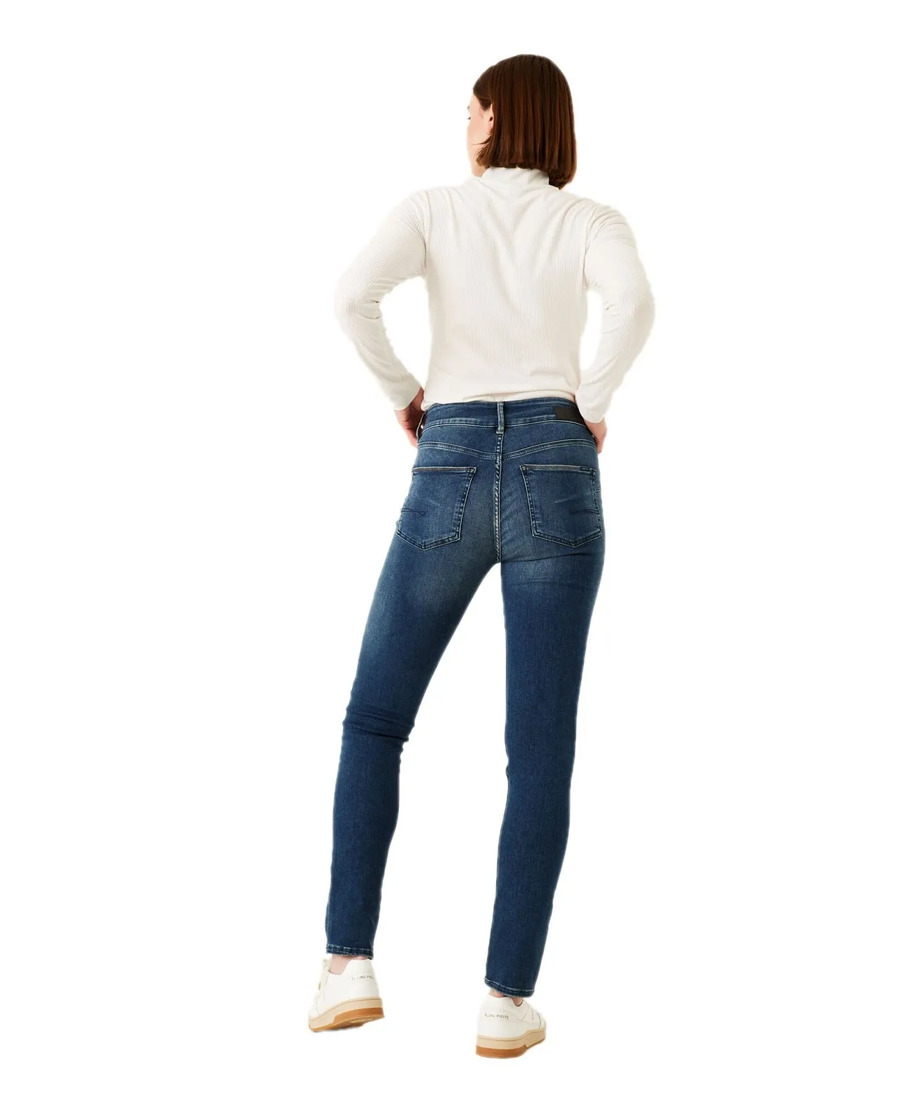 Damen Jeans Caro Curved Slim von Garcia in Vintage Used