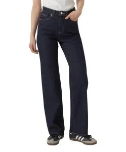 Vero Moda Tessa Jeans mit hoher Taille in Rinse-Waschung