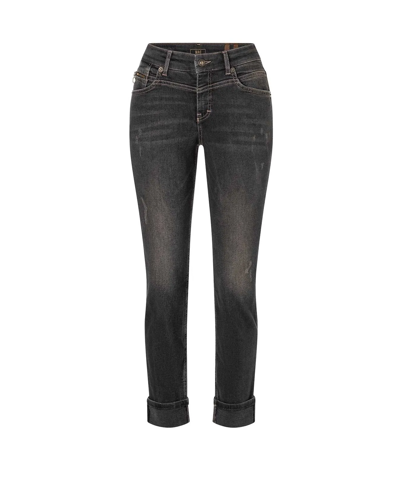 Damen Jeans Rich Slim von MAC in Fancy Brown  Black
