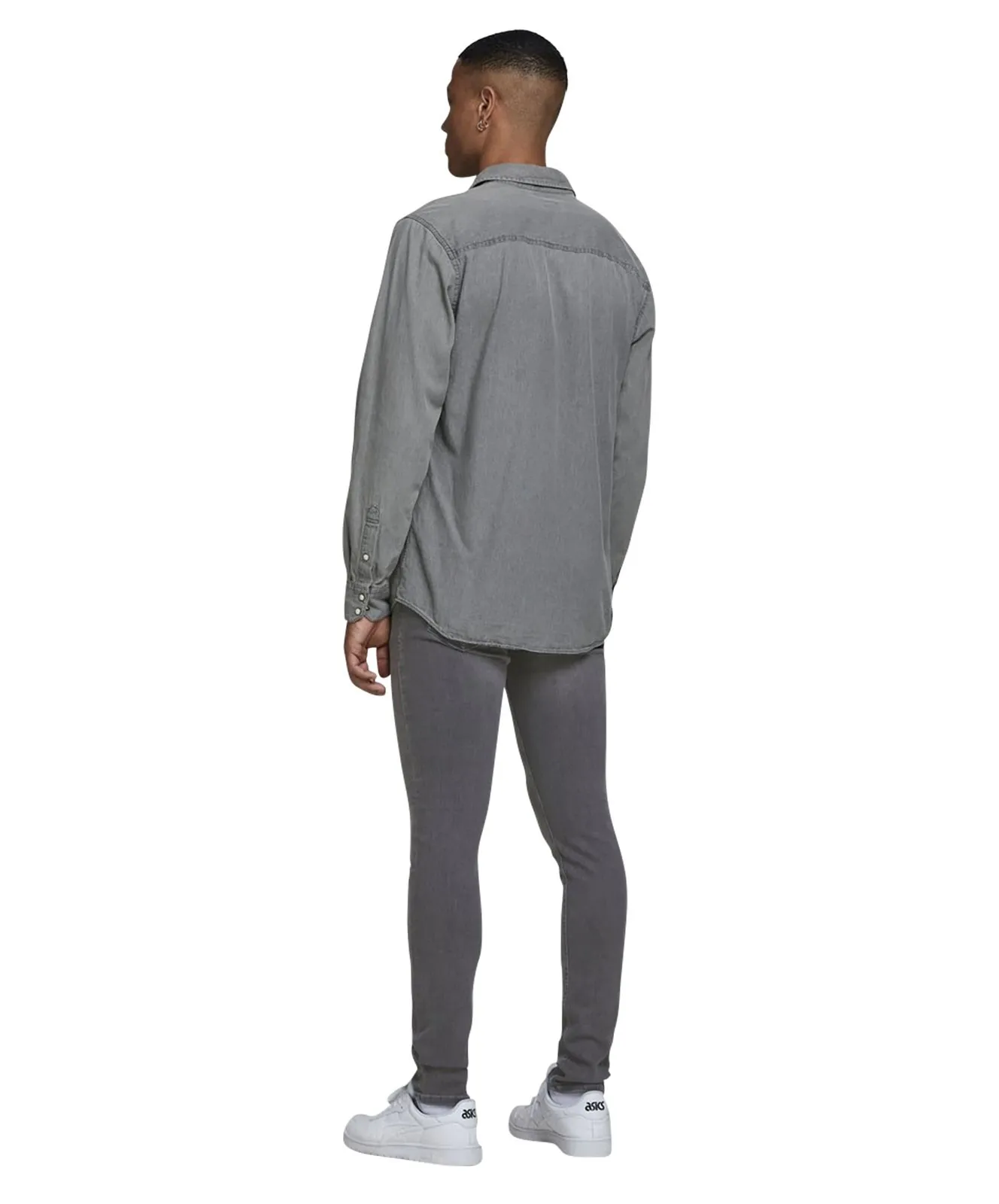 Herren Jeans Liam von Jack & Jones in Grey Denim