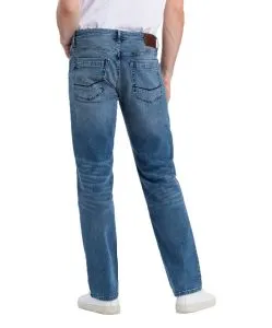Cross Jeans Antonio in Mittelblau mit Relaxed Fit