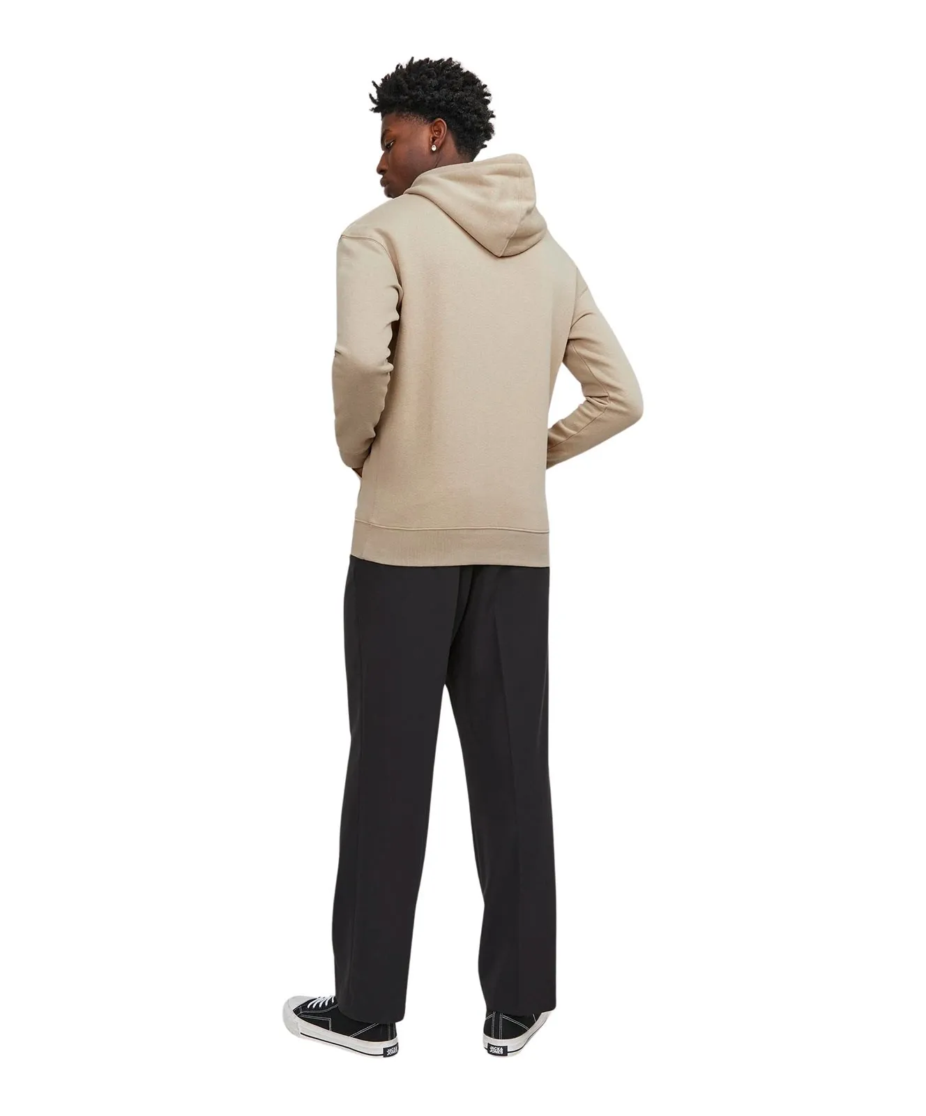 Herren Pullover Star Basic Sweat Hood von Jack & Jones in Crockery