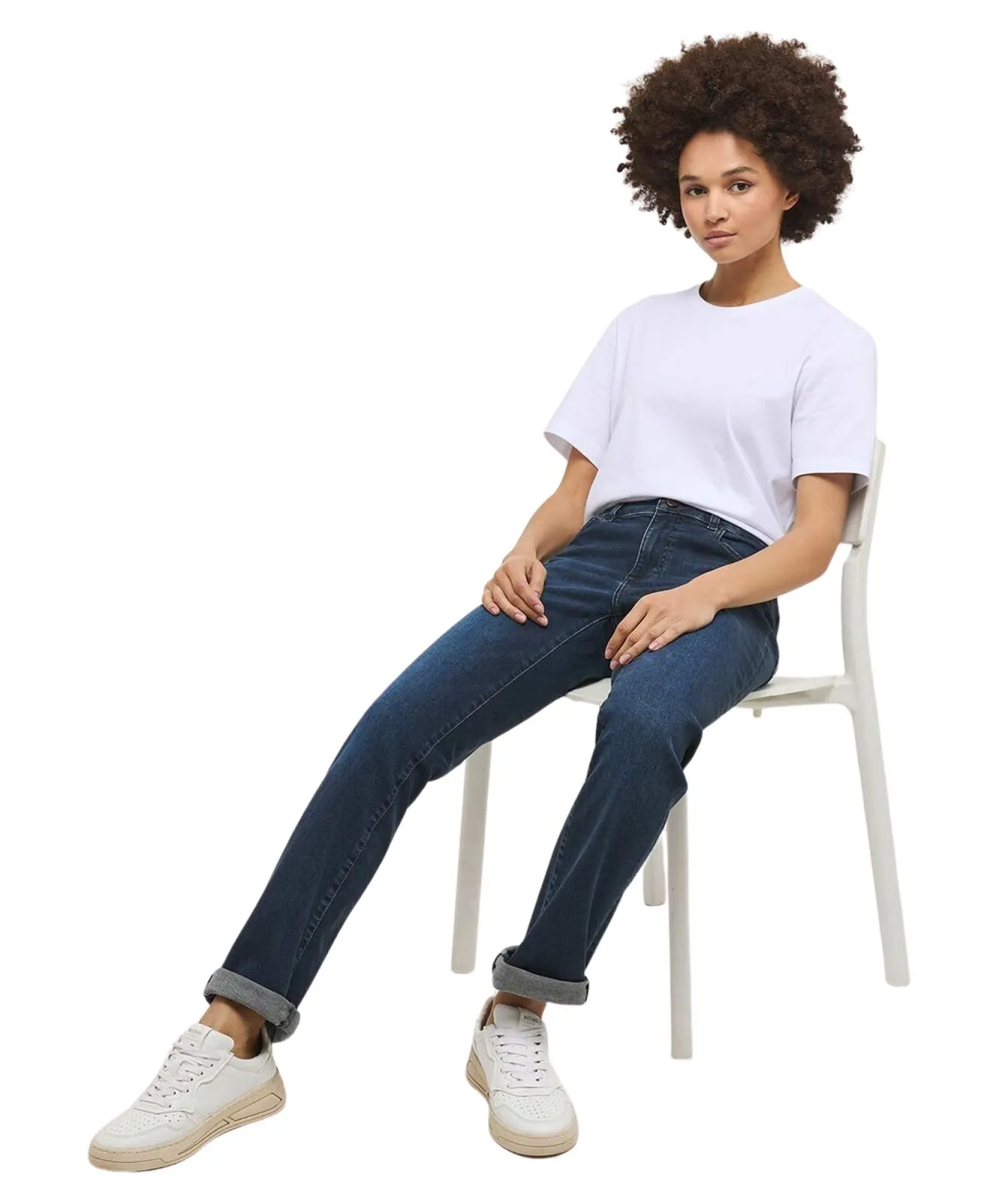 Damen Jeans Crosby Relaxed Straight von Mustang in Blauschwarz