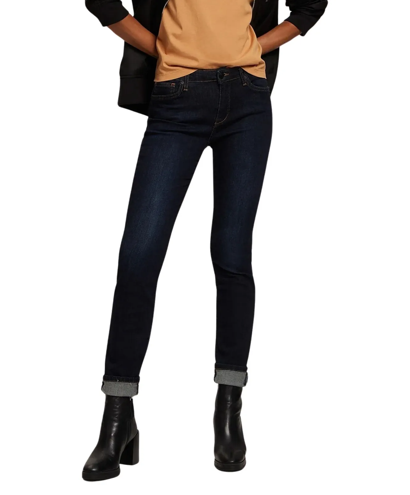 Damen Jeans Anya von Cross in Dark Blue