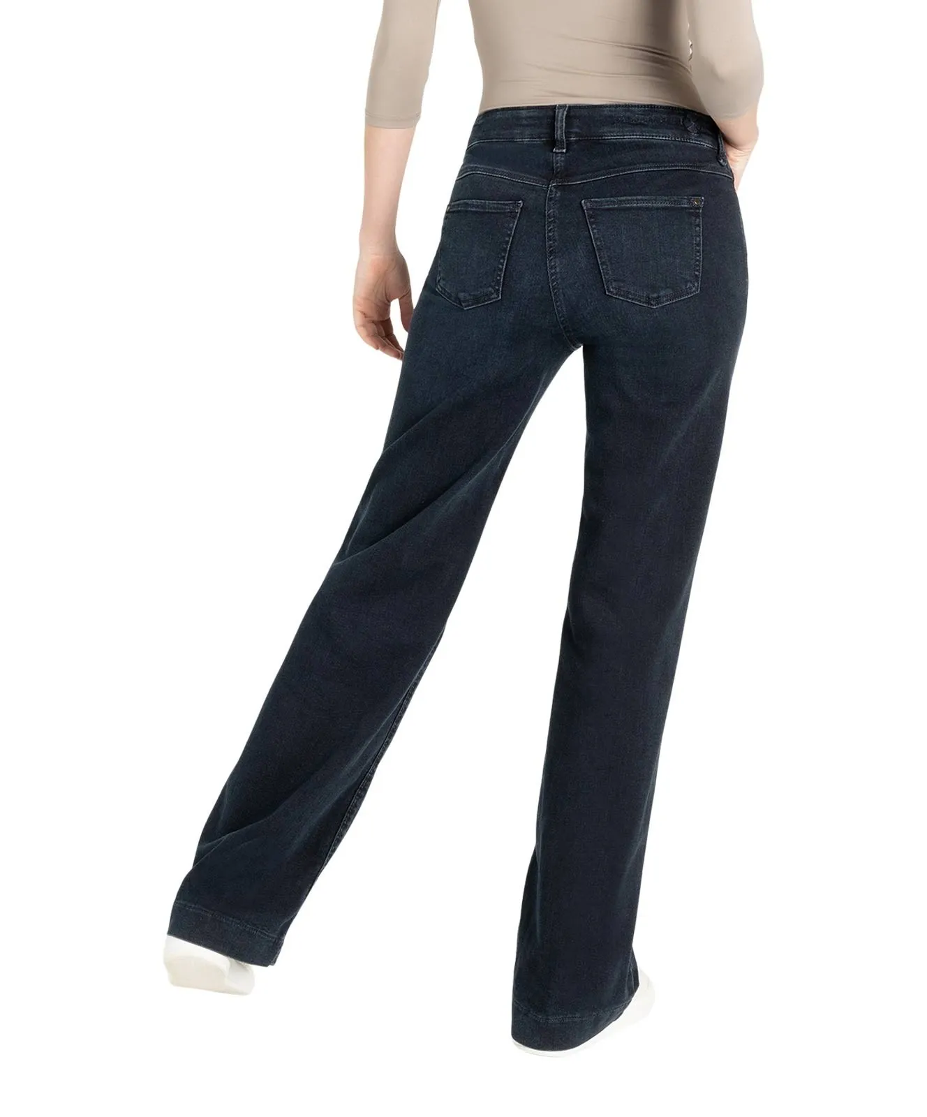 Damen Jeans Dream Wide Authentic von MAC in Midnight Blue Wash