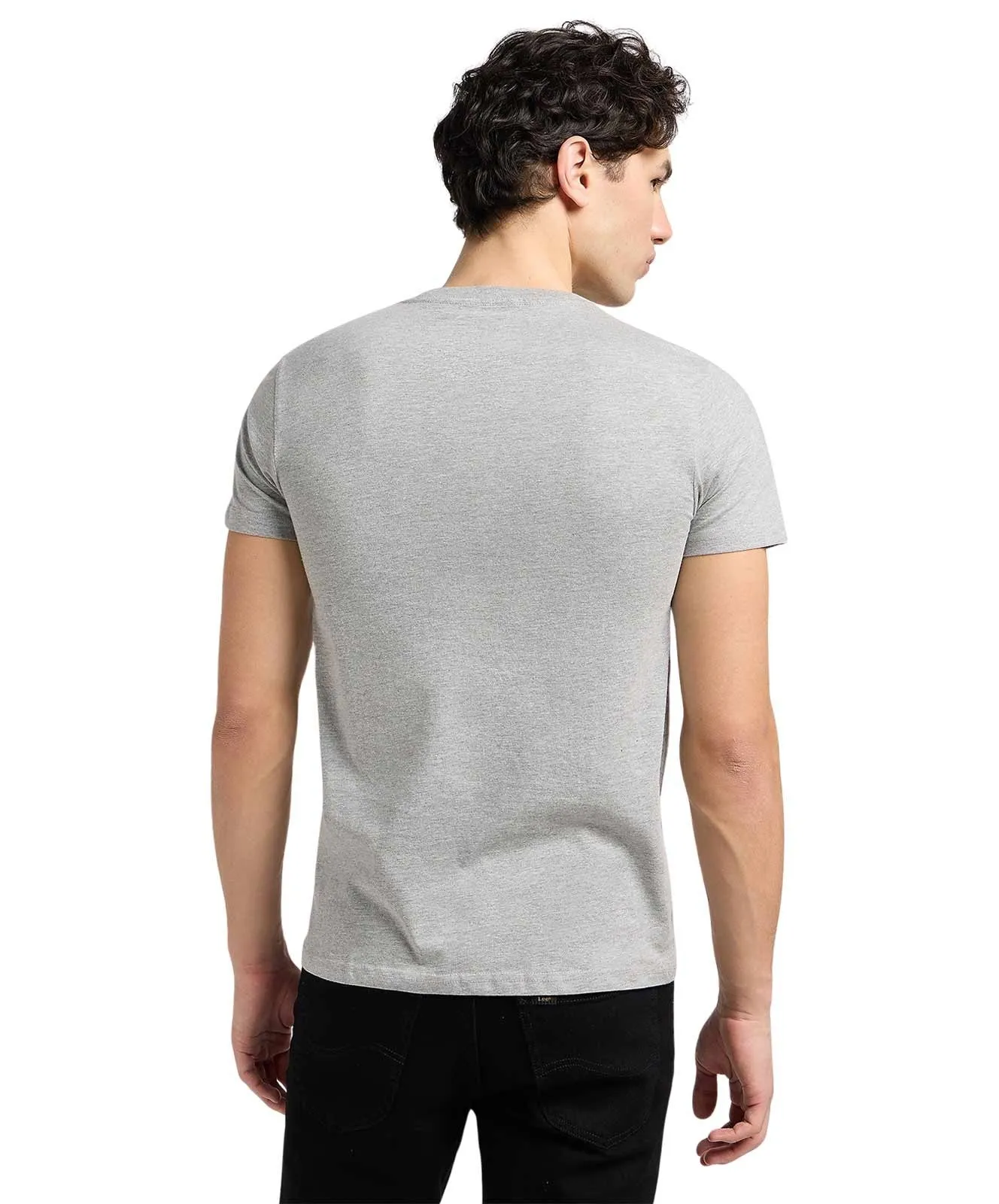 Herren Shirt Twin Pack Crew von Lee in Greymele Navy