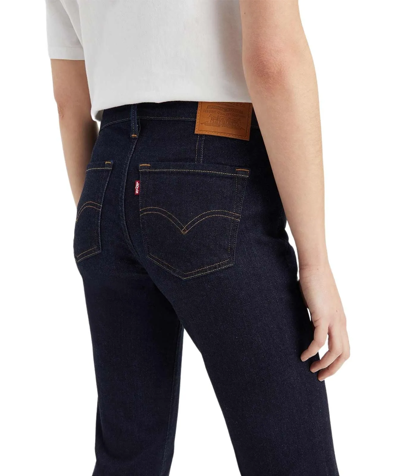 Damen Jeans 712 Slim von Levis in Blue Wave Rinse