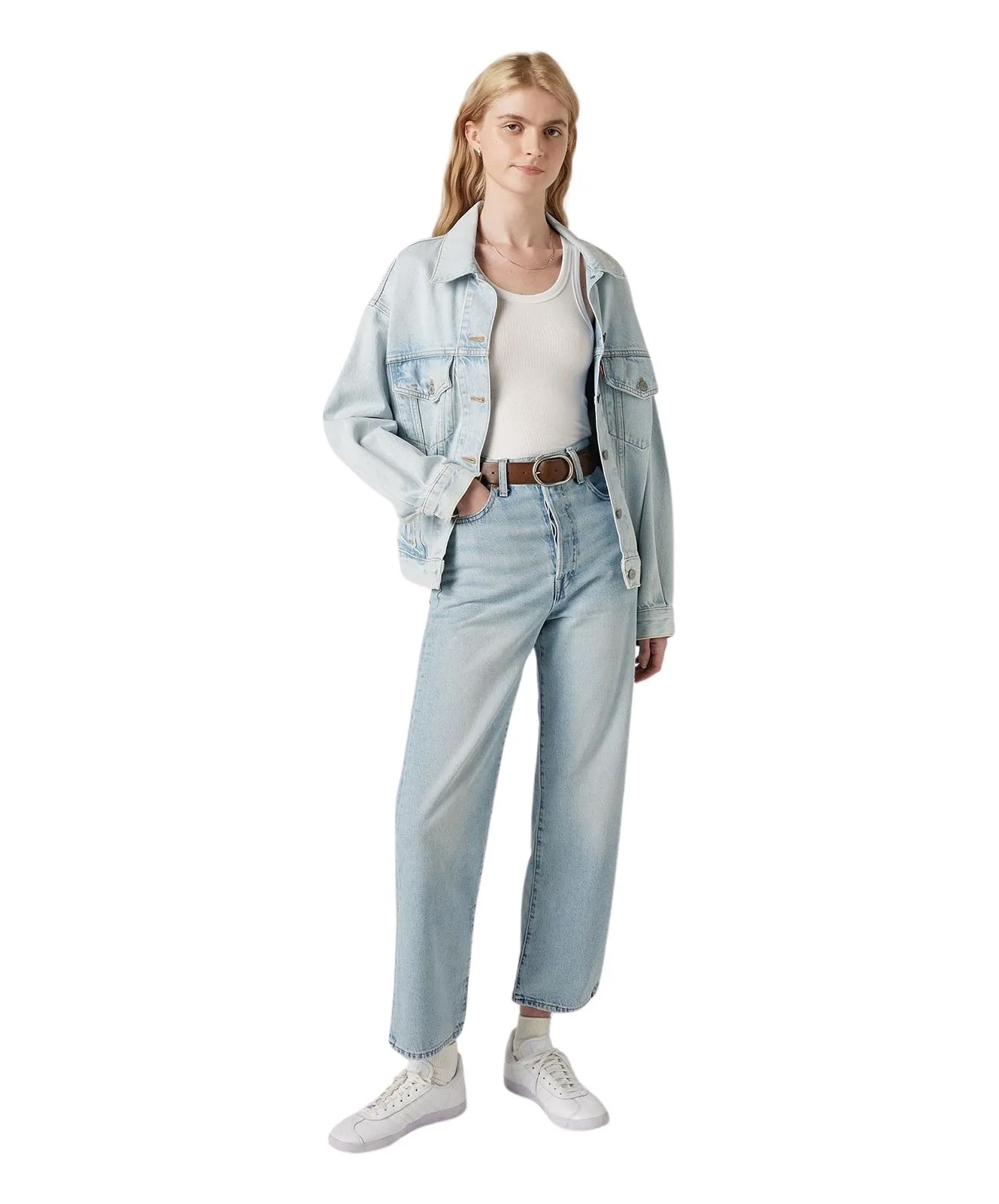 Damen Jeans Ribcage Straight Ankle von Levis in Middle Road