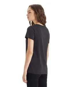 Levi's T-Shirt Perfect Tee in Schwarz mit V-Ausschnitt
