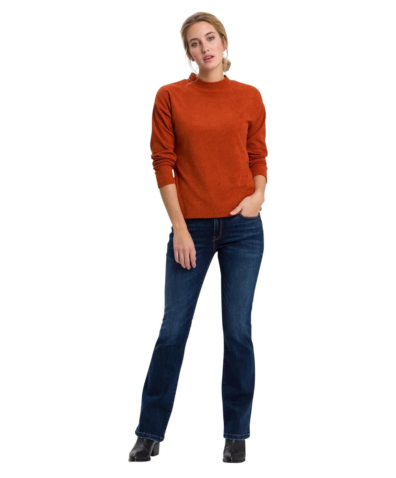 Damen Jeans Lauren von Cross in Deep Blue Used