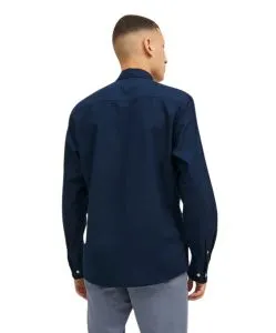 Jack & Jones Hemd Oxford mit Slim Fit in Dunkelblau
