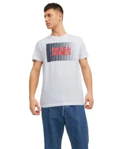 Jack & Jones T-Shirt Corp mit Front-Print in Weiß