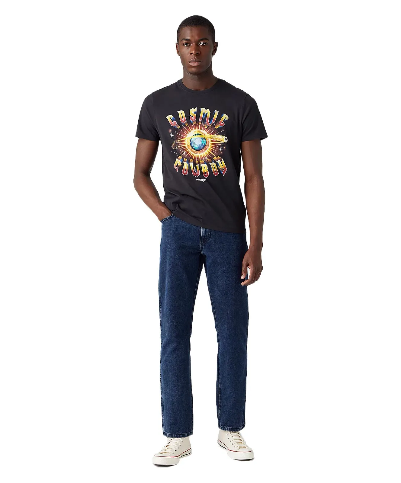 Herren Jeans Texas von Wrangler in Coalblue Stone
