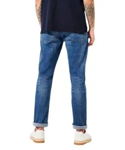 Garcia Savio Jeans Slim Fit in mittelblauem Used-Look