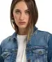 Damen Jacke Jeansjacke von Cross in Mid Blue