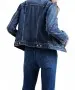 Levis Damen Original Truckerjacke in mittelblau f02