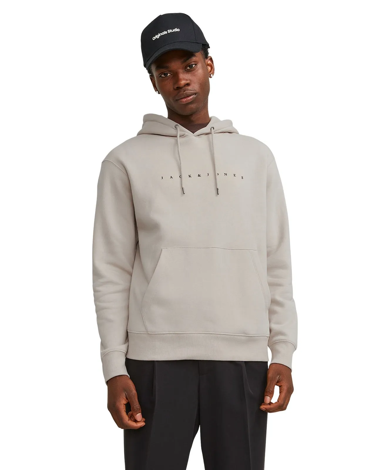 Herren Pullover Star Sweat Hood von Jack & Jones in Moonbeam
