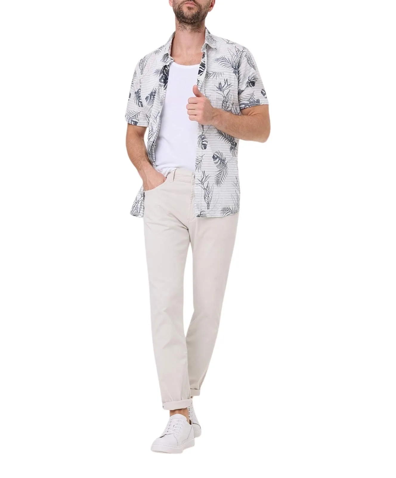 Herren Jeans Rando 1680 von Pioneer in Oatmeal