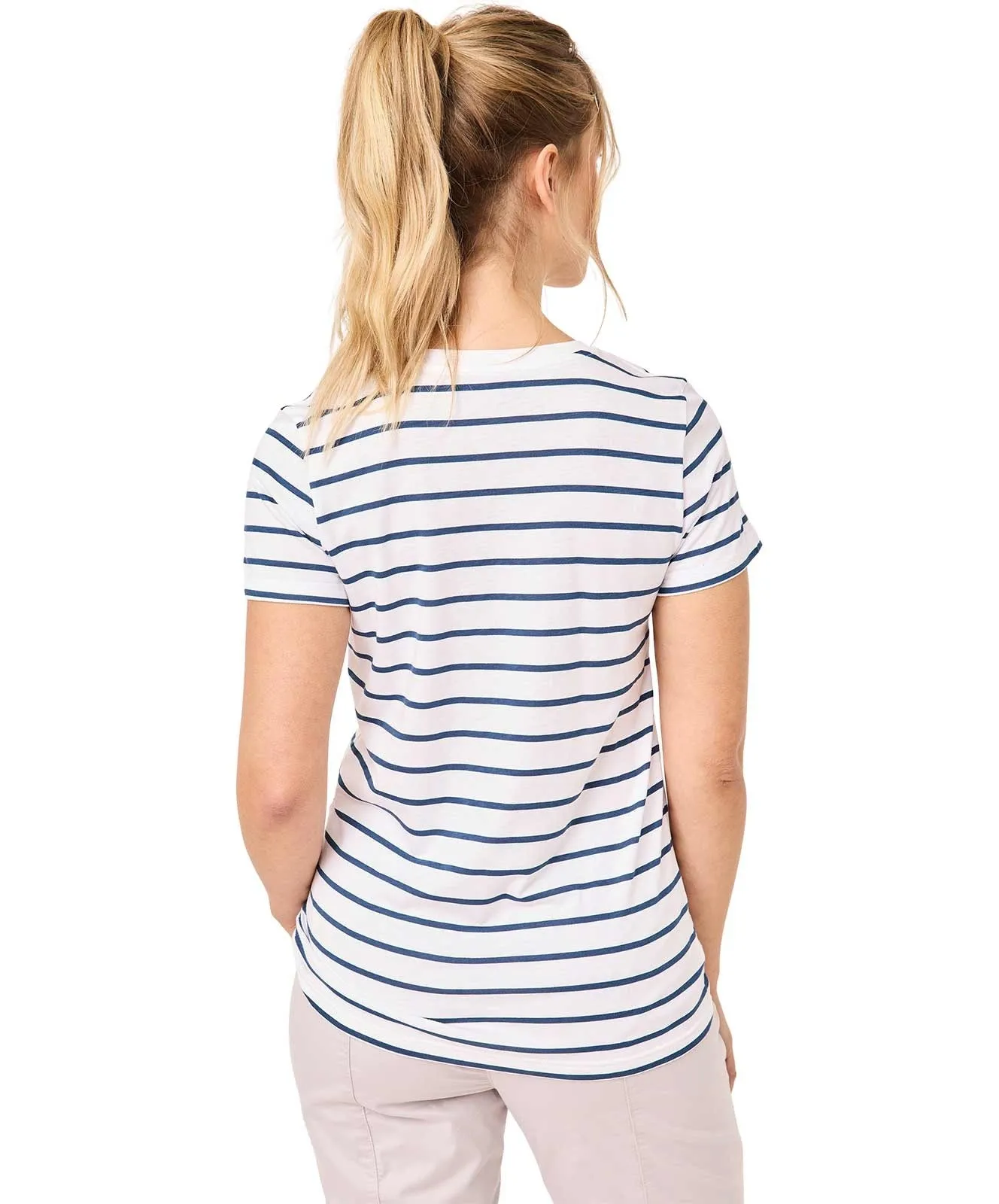 Damen Shirt Short Sleeve von Paddocks in With Stripes
