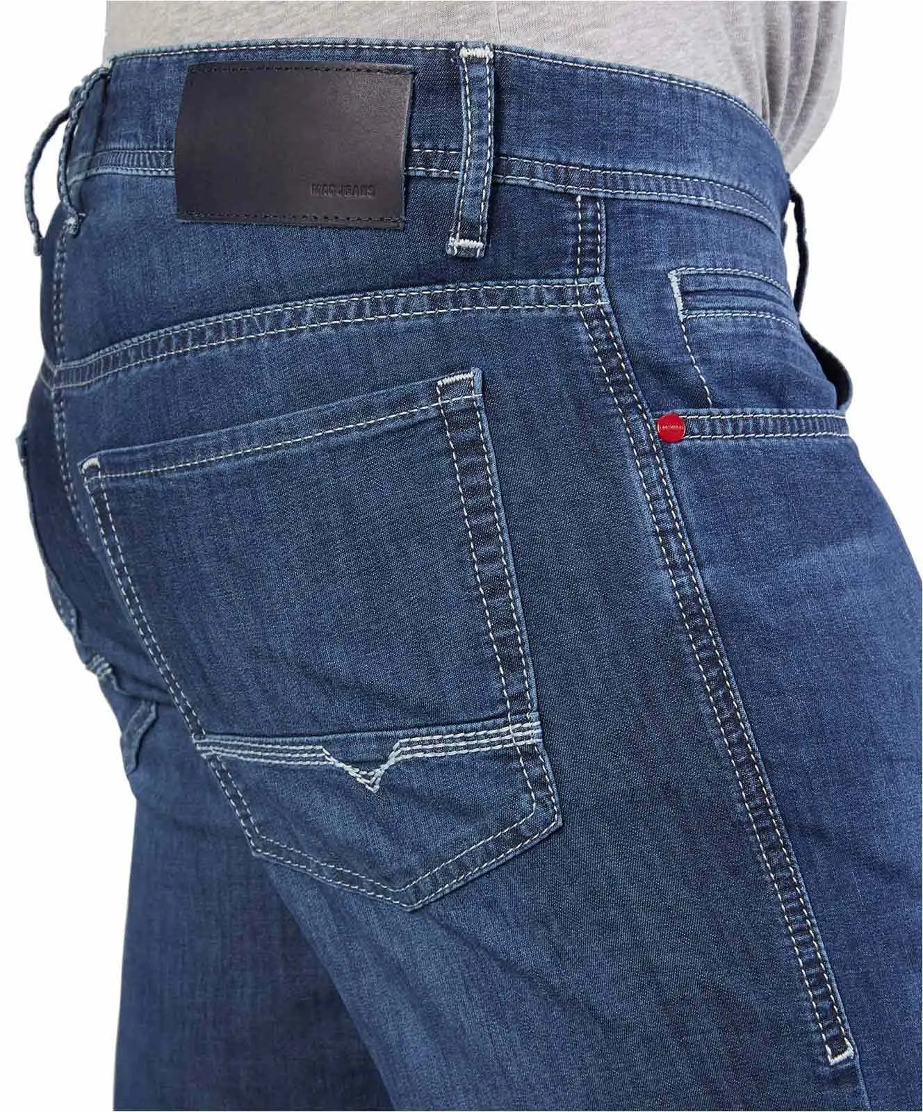 Herren Jeans Arne von MAC in Deep Blue 3D Authentic Wash