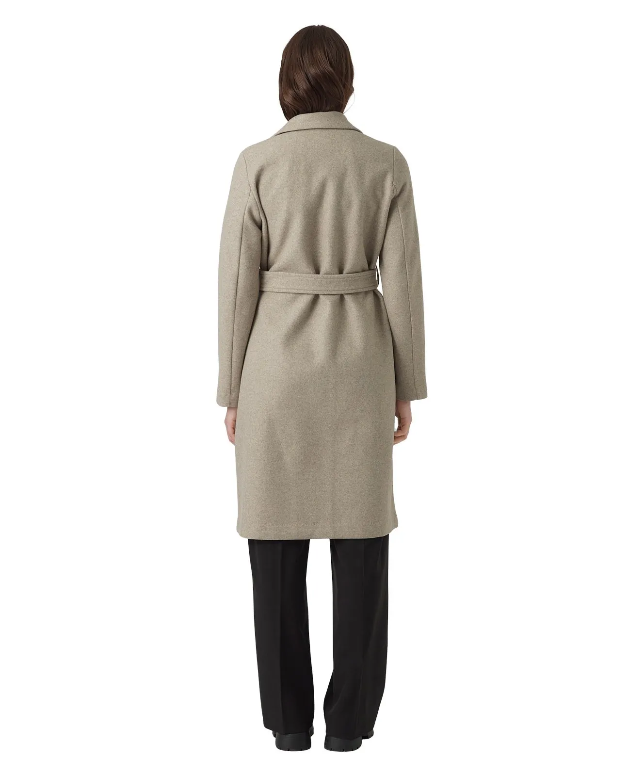 Damen Jacke Fortuneaya Long Coat von Vero Moda in Silver Mink