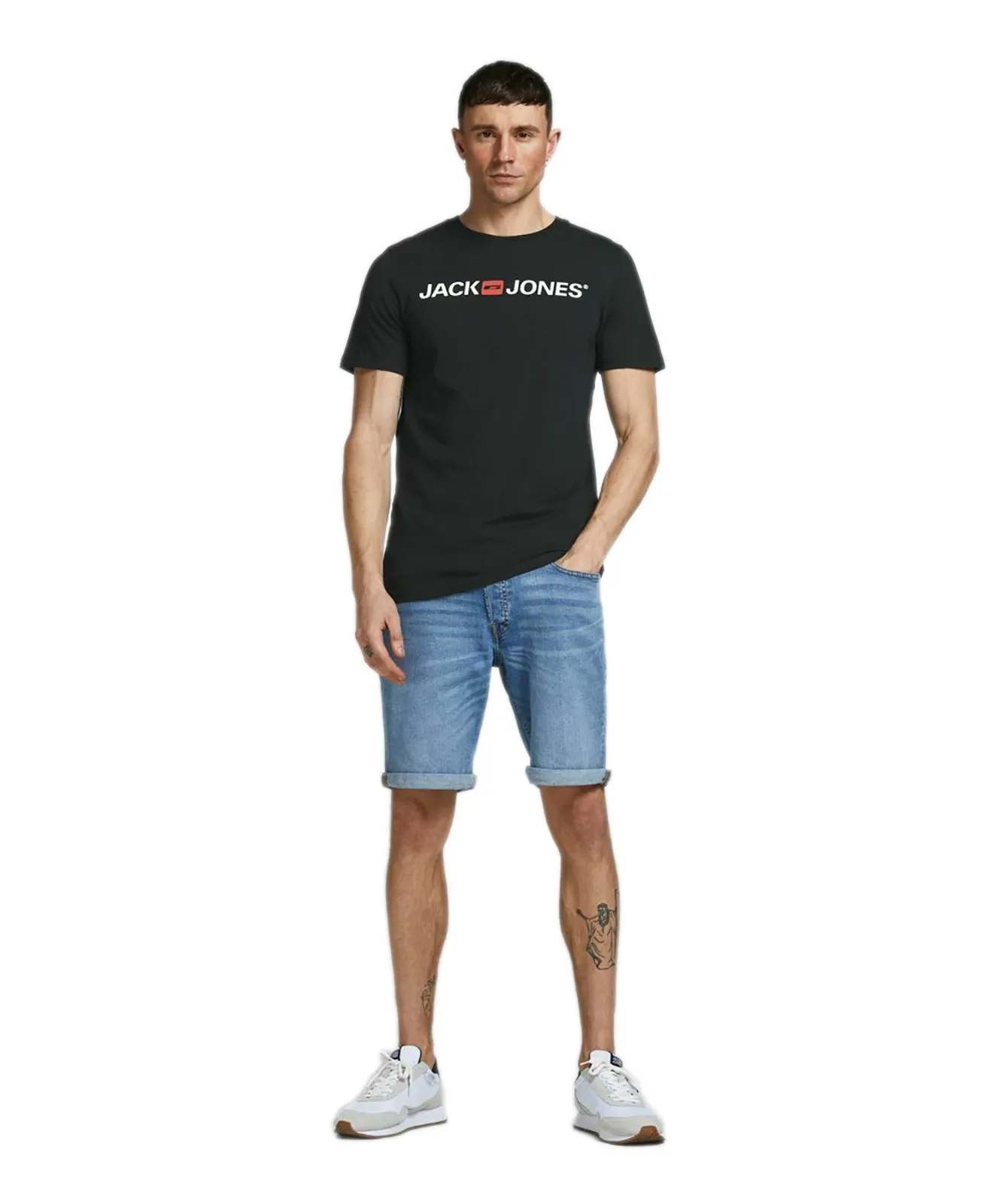 Herren Shirt Corp Logo Tee von Jack & Jones in Black