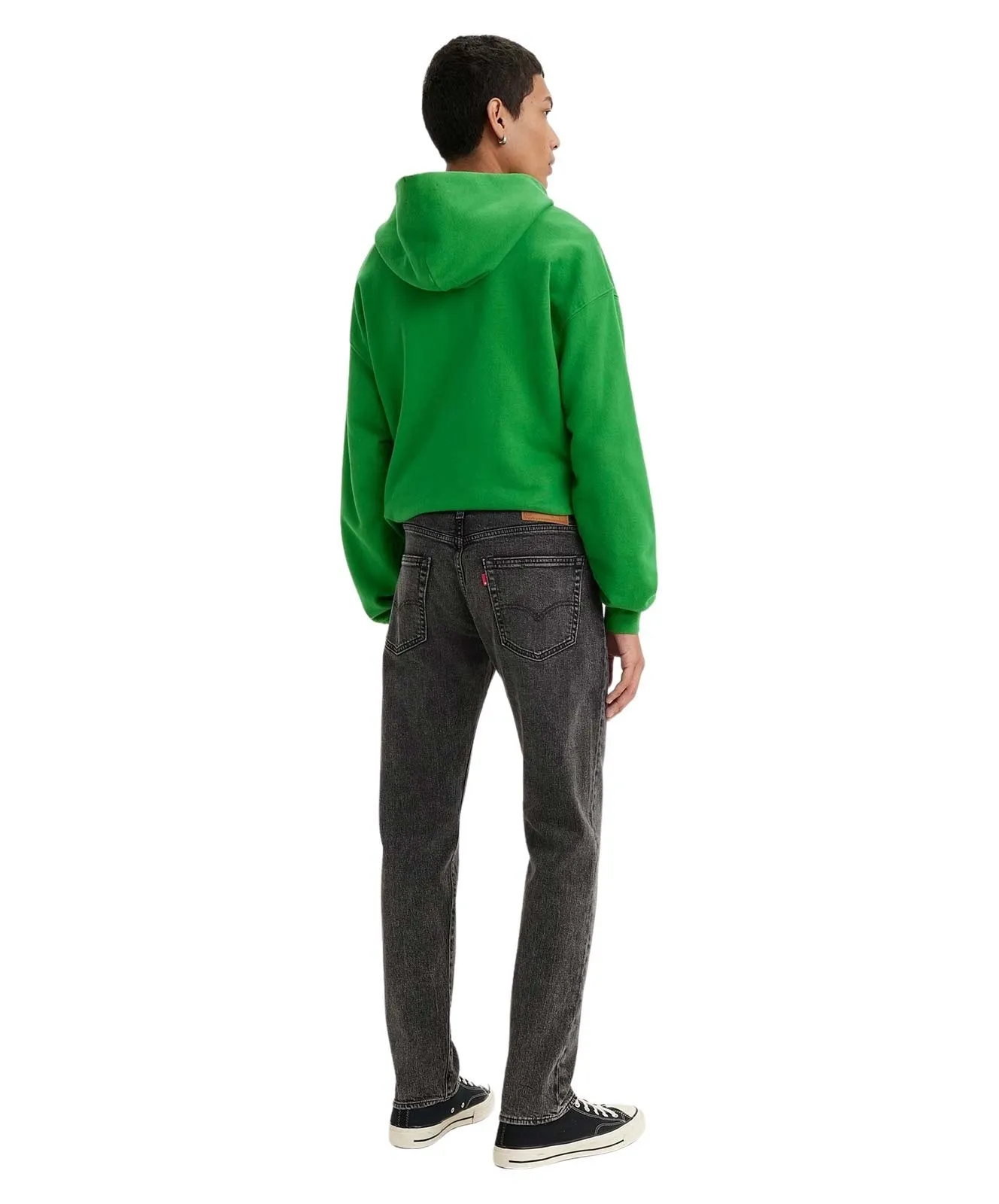 Herren Jeans 502 von Levis in Dark Black Worn In
