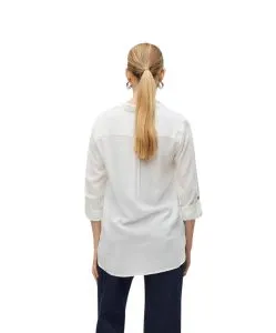 Vero Moda Hemdbluse Bumby mit Knopfverschluss in Weiß