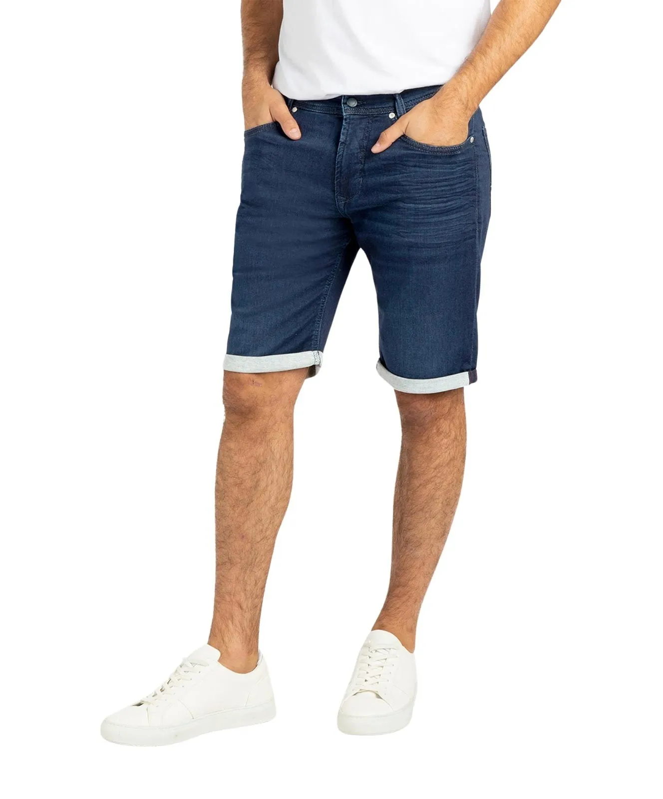 Herren Jeans Jog'n Bermuda von MAC in Dark Indigo Authentic Used