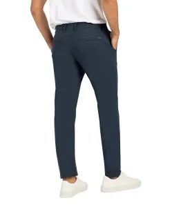 MAC Lennox Chino Printed in Dunkelblau