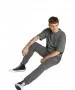 Herren Hose Gordon von Jack & Jones in Dark Grey Melange