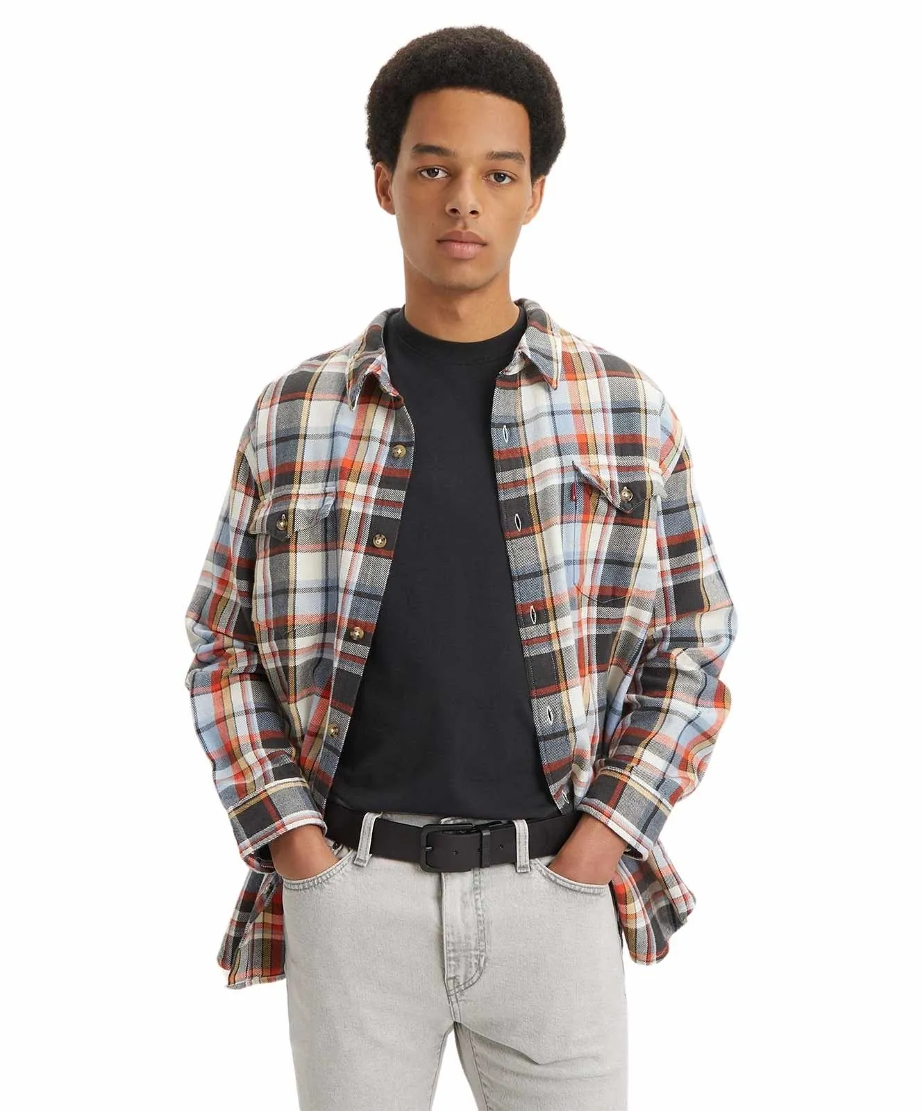 Herren Gürtel Reversible von Levis in Regular Black