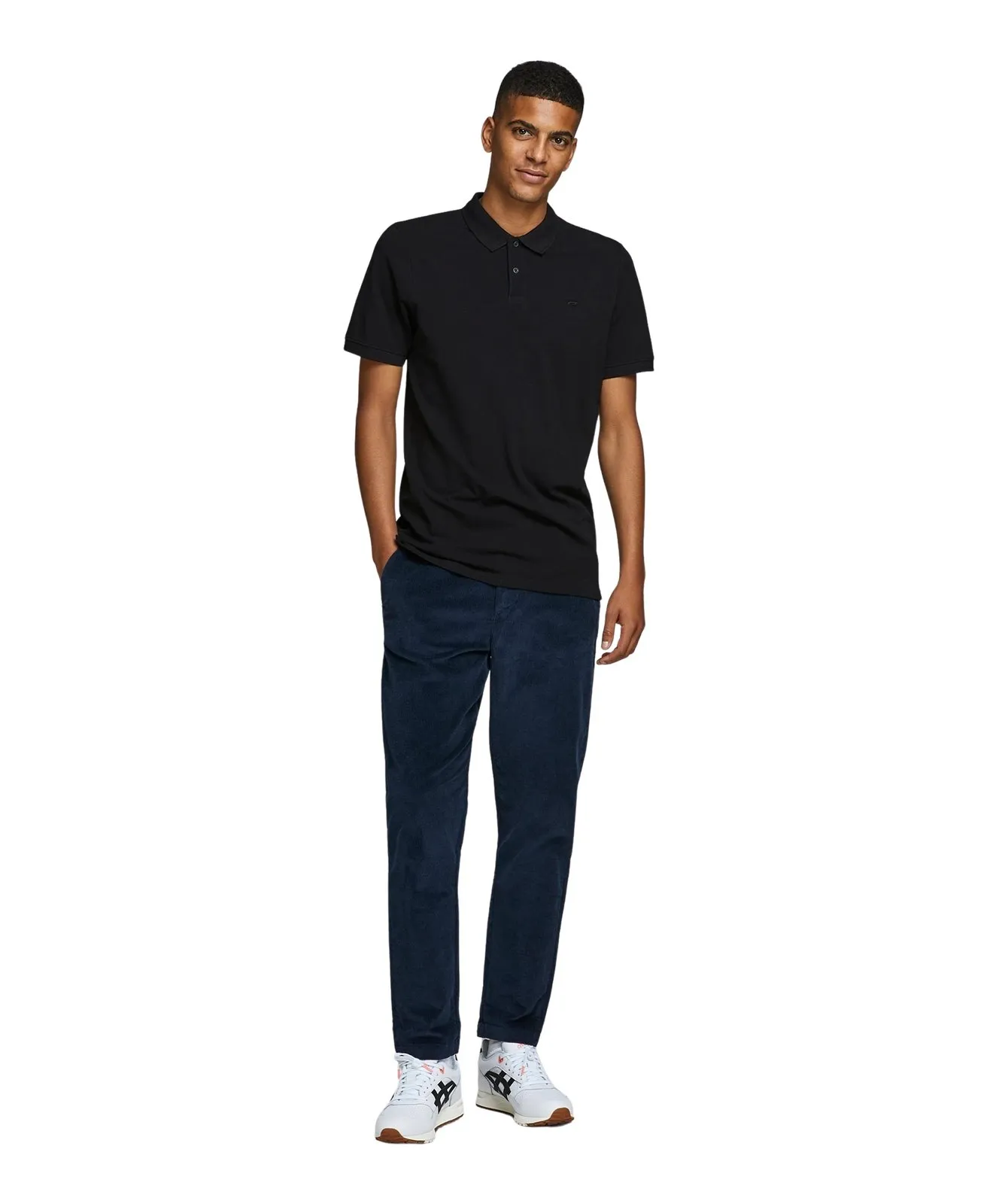 Herren Shirt Basic Polo von Jack & Jones in Black