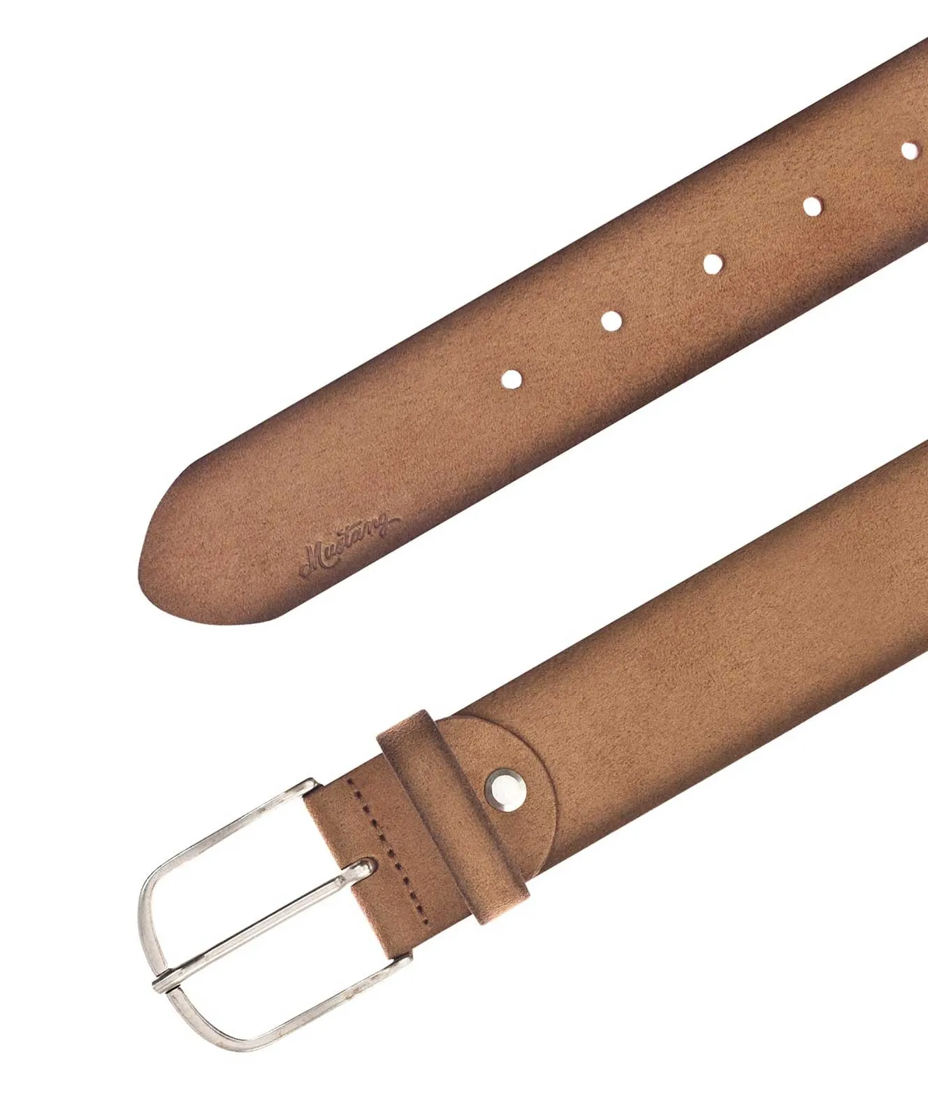 Damen Gürtel 40 mm Gürtel MW3072L04 von Mustang in Cognac