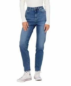Only Emily Jeans in Mittelblau mit hohem Bund