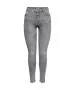Damen Jeans Power Push Up von Only in Grey Denim