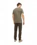 Herren Shirt Split Neck Tee von Jack & Jones in Dusky Green