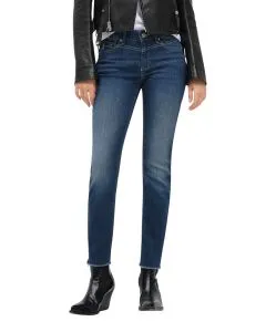 MAC Jeans Rich Slim Chic aus mittelblauen Tencel Stretch