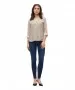 Damen Bluse Bumby von Vero Moda in Brown Lentil Snow White