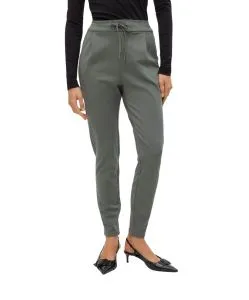 Vero Moda Eva Hose mit mittlerer Taille in Grün