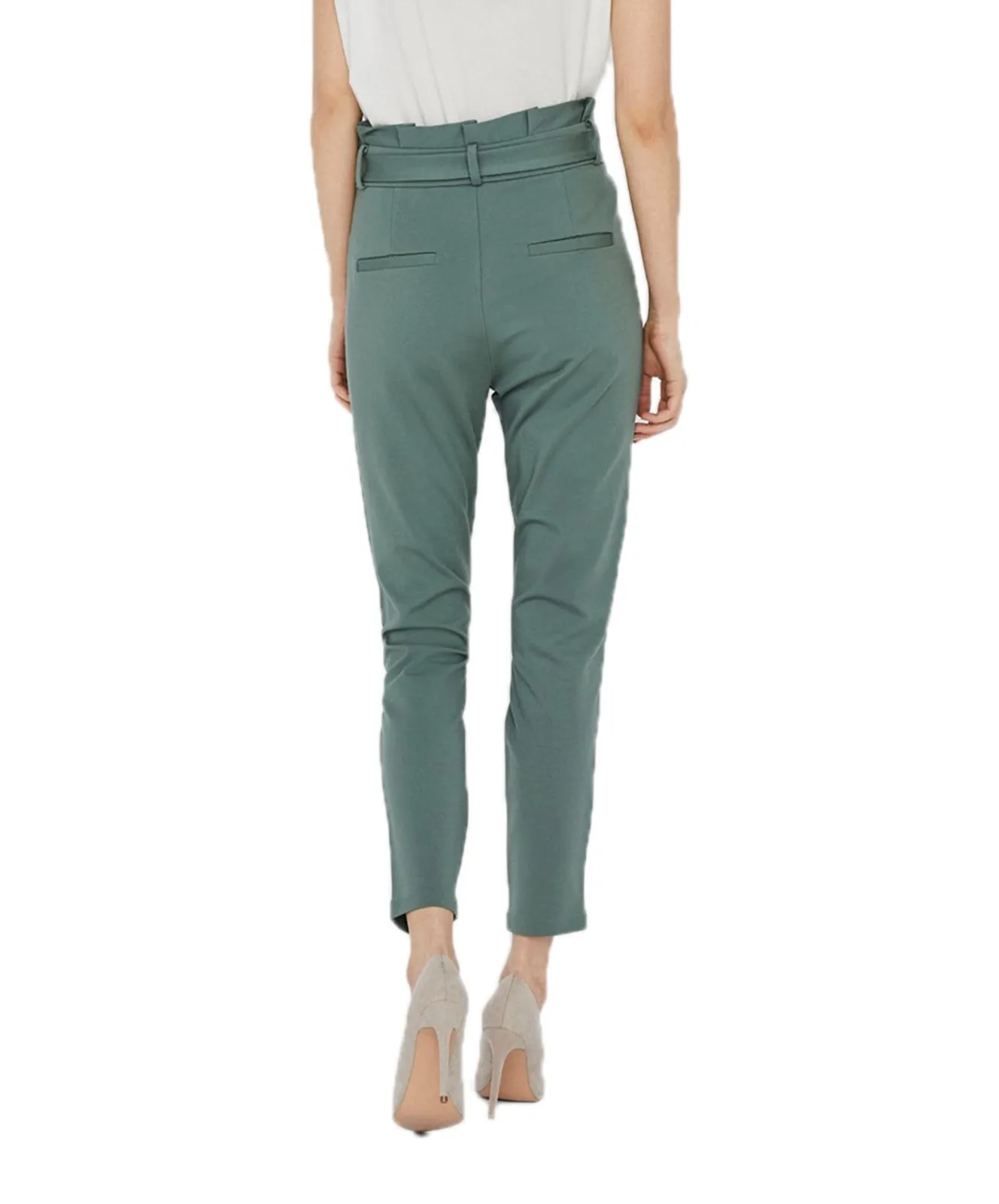 Damen Hose Eva Paperbag von Vero Moda in Laurel Wreath