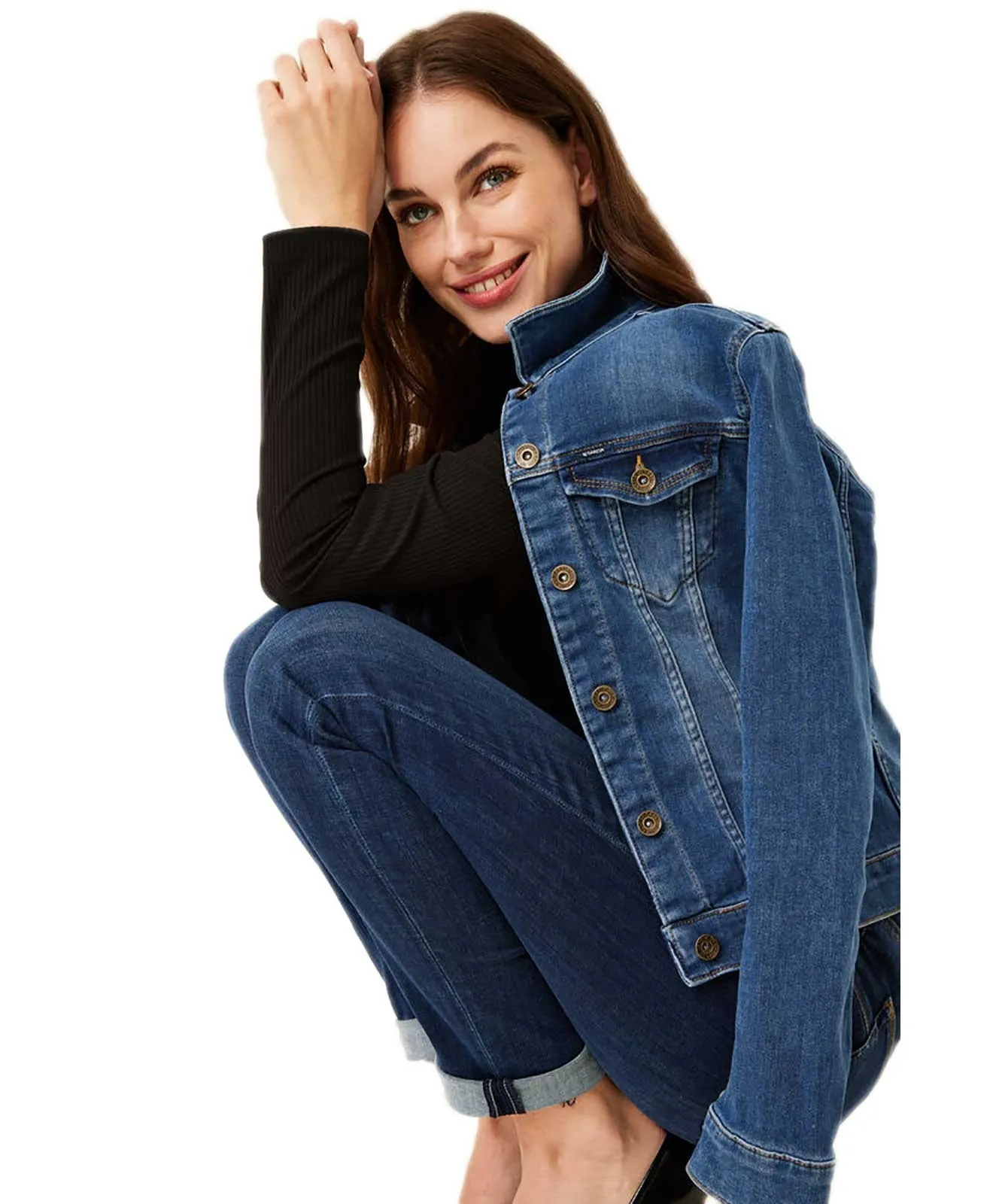 Damen Jeans Caro 285 von Garcia in Dark Used