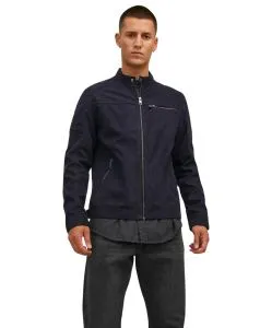 Jack & Jones Bikerjacke Rocky aus Kunstwildleder