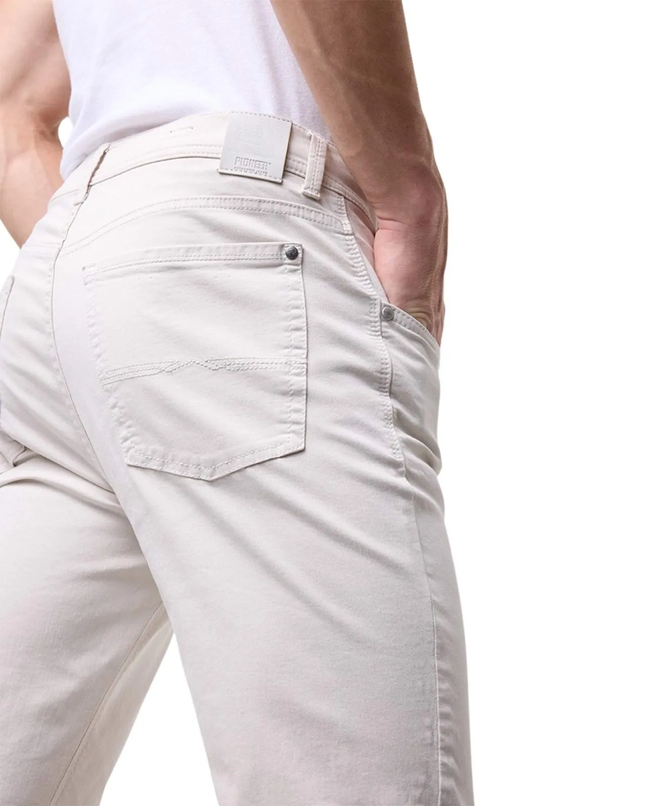 Herren Jeans Rando 1680 von Pioneer in Oatmeal
