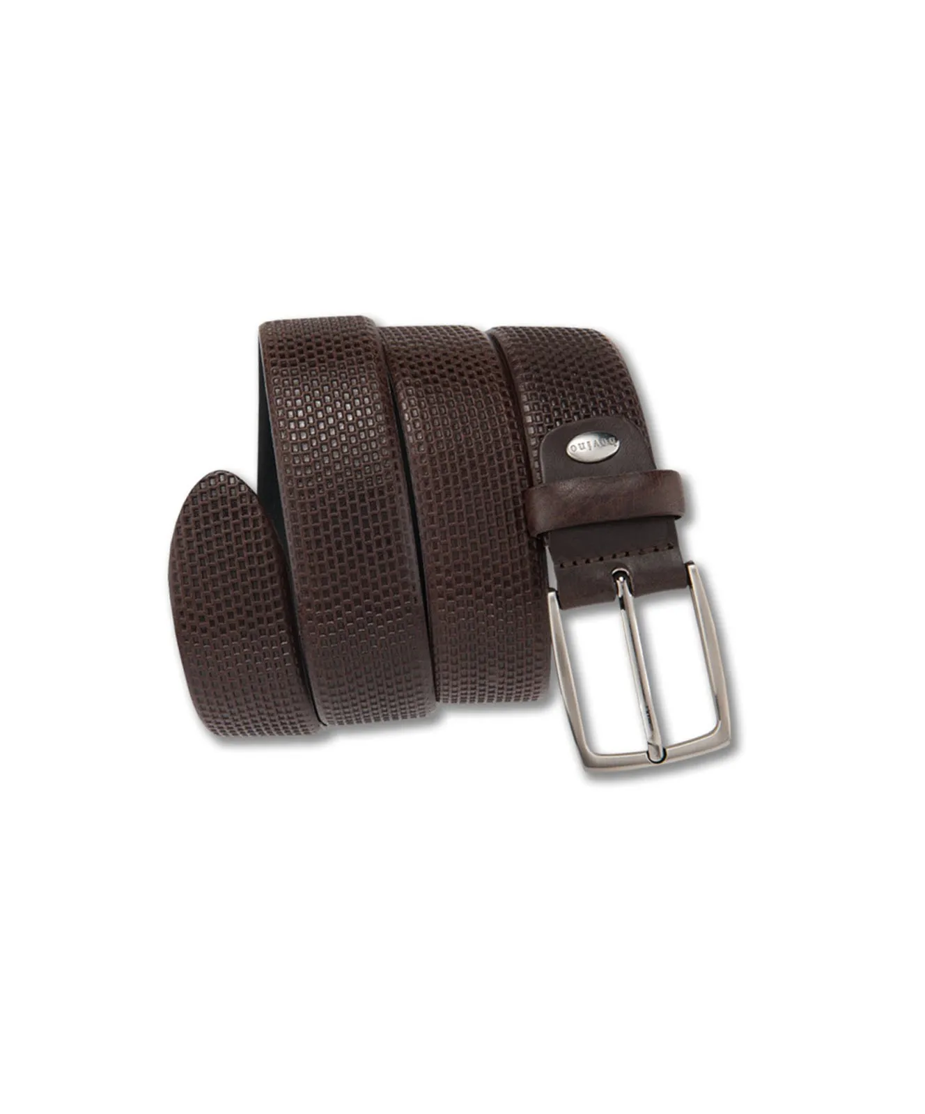 Herren Gürtel 3,5cm Walklederg.bomb. von Bernd Götz in Dunkelbraun