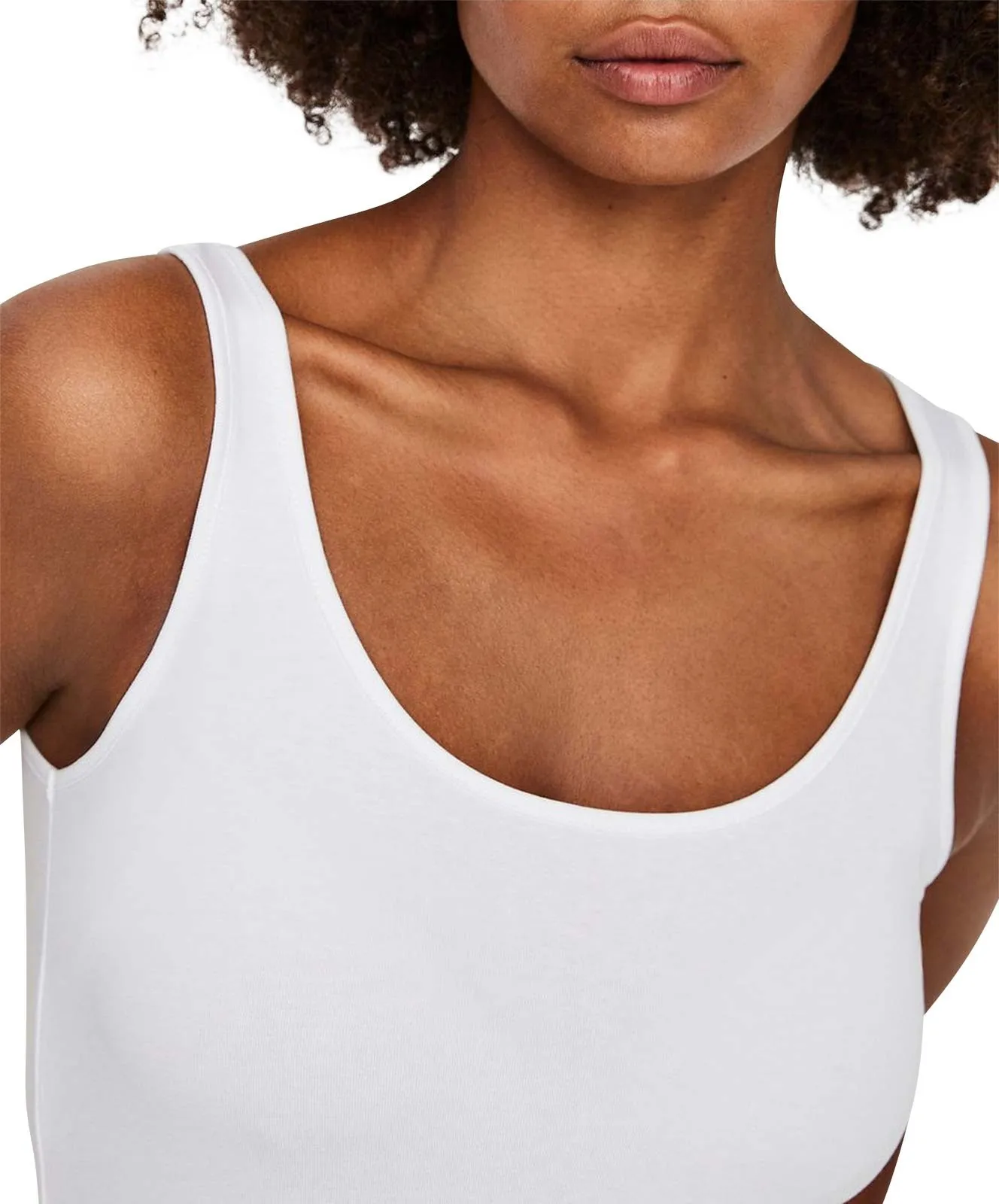 Damen Shirt Maxi Long Tank Top von Vero Moda in Bright White