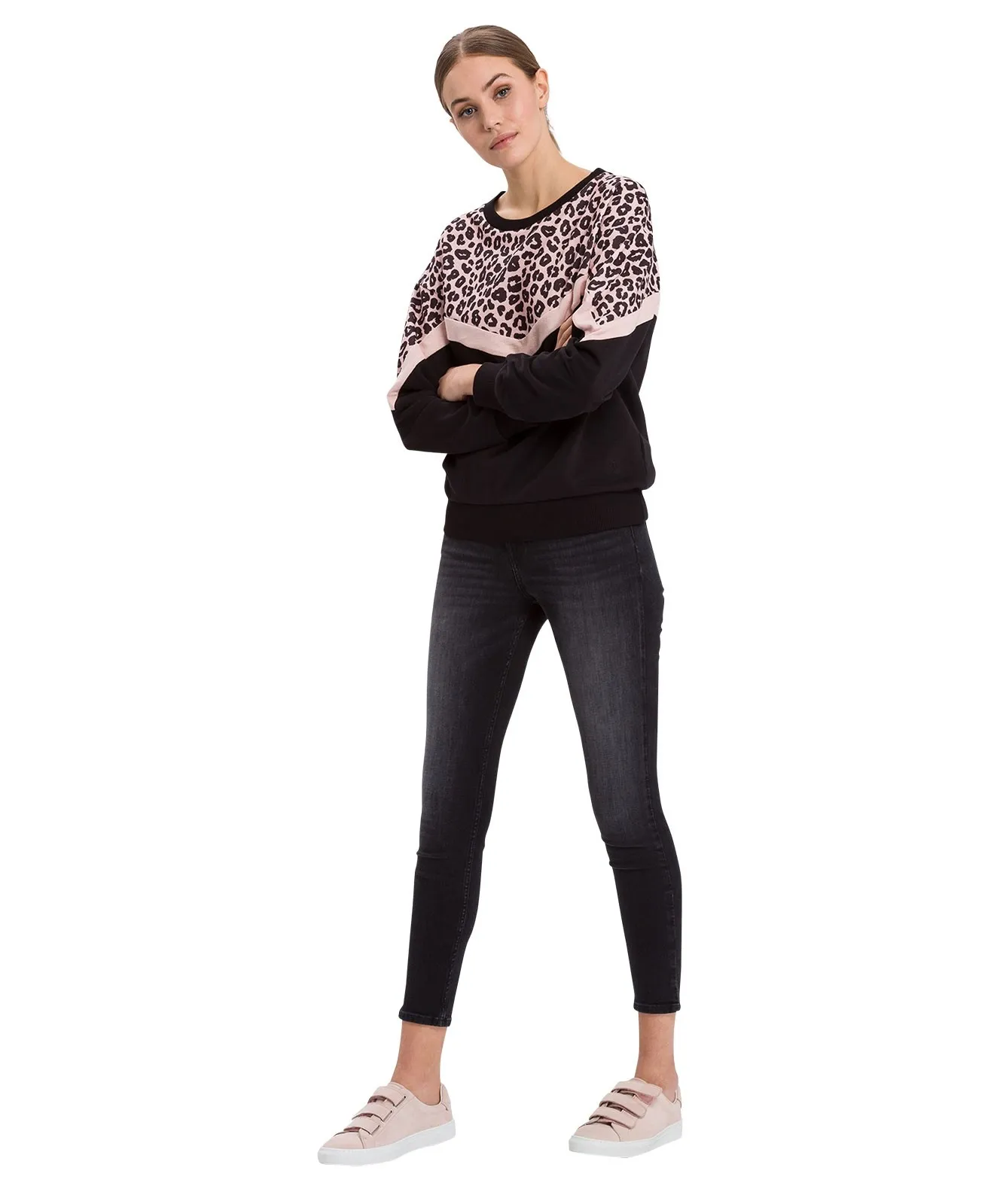 Damen Jeans Judy von Cross in Dark Grey Used