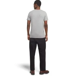 Jack & Jones T-Shirt Split mit Neck in Ultimate Grey