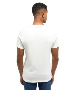 Mustang T-Shirt aus Baumwolle Allen C Basic in Weiß